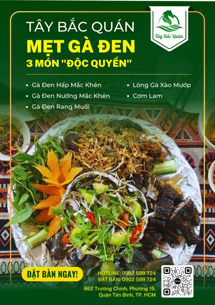 Mẹt Gà Đen 3 Món Tây Bắc Quán Tân Bình
