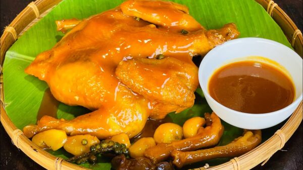 Gà Ta Hấp Mắm Nhĩ