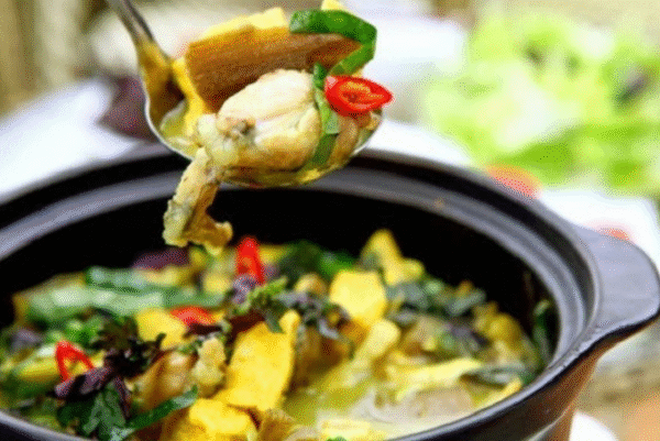 Lẩu Ếch Om Chuối Đậu